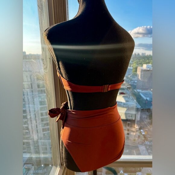 🆕 ZIMMERMANN 🧿 NWOT Separates Balconette & Scarf HW Pant Bikini Set Sz 0 = US2 - Picture 7 of 16